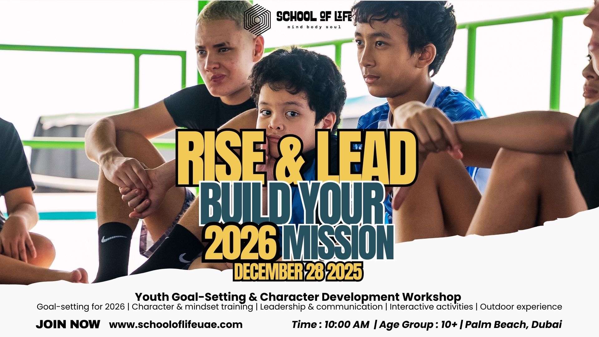 Rise & Lead: Youth Goal-Setting & Character Development Workshop (Ages 10+)